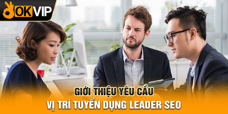 Giới thiệu yêu cầu vị trí tuyển dụng Leader SEO